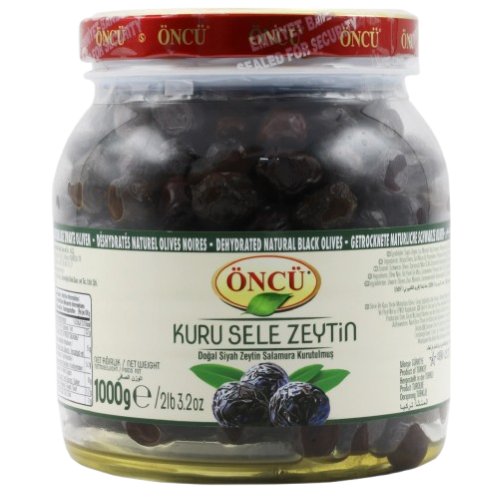 ONCU BLACK OLIVE KURU SELE 1KG ONCU KURU SELE BLACK OLIVES 1KG - Image 1
