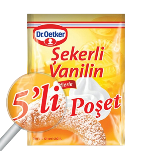 47- ŞEKERLİ VANİLİN DR. OETKER VANILLIN SUGAR 5- PACK 25G - Image 1